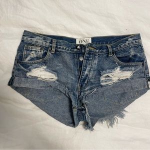 One Teaspon Bandit Shorts